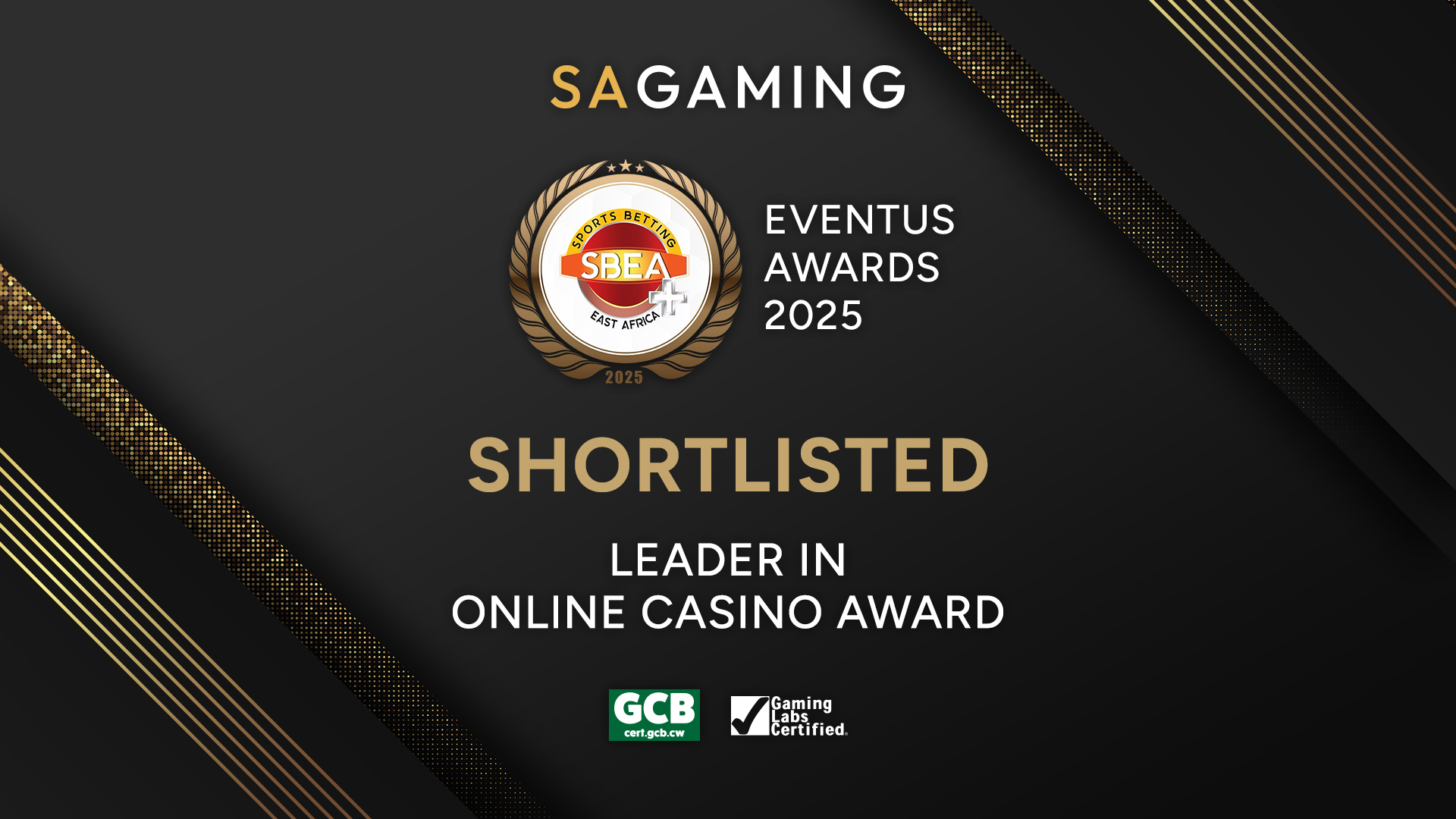 SA Gaming shortlisted for “Leader in Online Casino Award” at SBEA+ Awards 2025